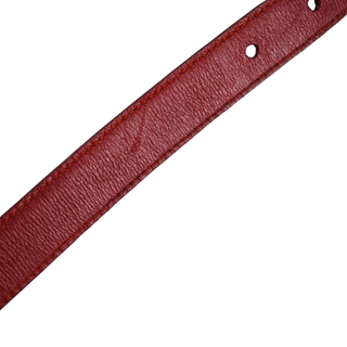 DOLCE & GABBANA | Reversible Red Snakeskin Leather Belt