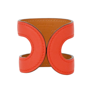 Ano Orange Leather Cuff