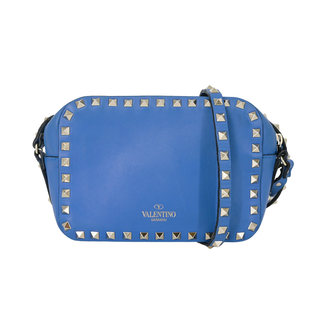 VALENTINO | Rockstud Small Blue Crossbody Bag