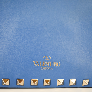 VALENTINO | Rockstud Small Blue Crossbody Bag