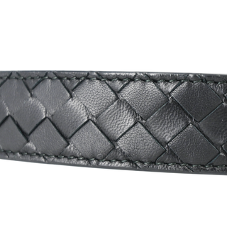 BOTTEGA VENETA | Black Intrecciato Leather Belt