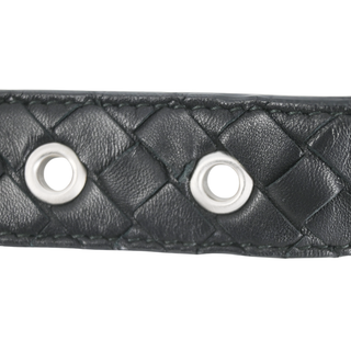 BOTTEGA VENETA | Black Intrecciato Leather Belt