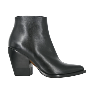 CHLOE | Rylee Black Leather Ankle Booties