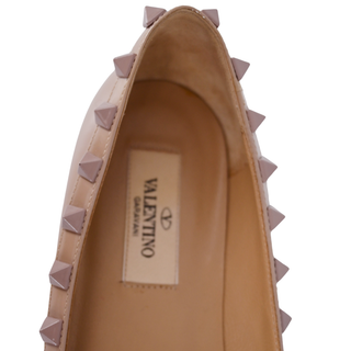 VALENTINO GARAVANI | Patent Rockstud Ballet Flats