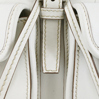 PRADA | Off-White Leather Backpack