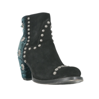 DOUBLE D RANCH | Suede & Velvet Studded Booties