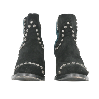 DOUBLE D RANCH | Suede & Velvet Studded Booties