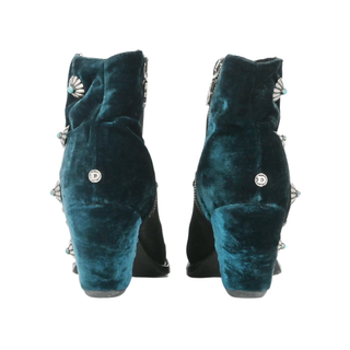 DOUBLE D RANCH | Suede & Velvet Studded Booties