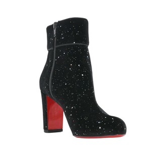 CHRISTIAN LOUBOUTIN | Moulamax Velvet Glitter Booties