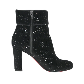 CHRISTIAN LOUBOUTIN | Moulamax Velvet Glitter Booties