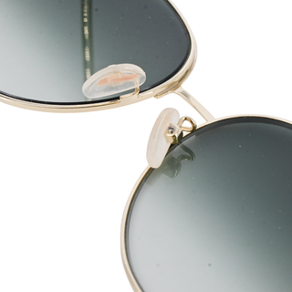 ALEXANDER MCQUEEN | Gold Oval Metal Sunglasses