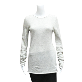 THE ROW | Light Gray Heathered Knit Sweater