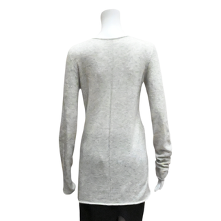 THE ROW | Light Gray Heathered Knit Sweater