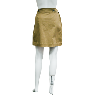 BURBERRY BRIT | Olive Cargo Button Mini Skirt