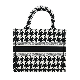 DIOR | Houndstooth Small Dior Book Tote