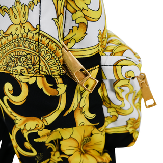 VERSACE | Barocco Hibiscus Nylon Backpack