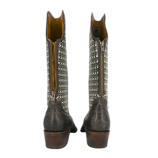 VACCARI | Cross Stitch Leather Cowgirl Boots