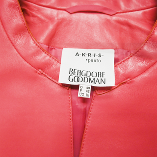 AKRIS PUNTO | Pink Leather Zip Jacket