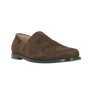 KHAITE | Alessio Brown Suede Loafers