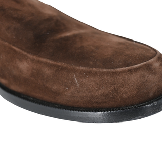 KHAITE | Alessio Brown Suede Loafers