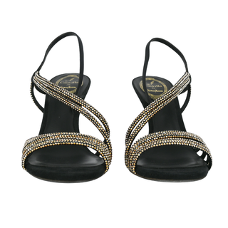 RENE CAOVILLA | Crystal Embellished Strappy Heels