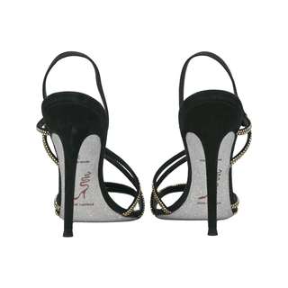 RENE CAOVILLA | Crystal Embellished Strappy Heels