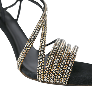 RENE CAOVILLA | Crystal Embellished Strappy Heels