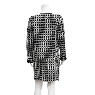 OSCAR DE LA RENTA | Grid Tweed Skirt Suit