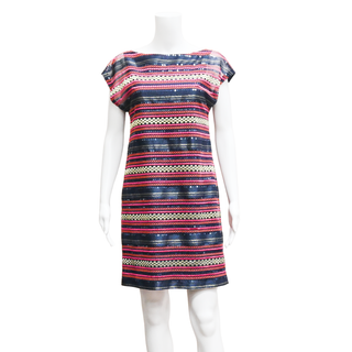 TRINA TURK | Breene Striped Embellished Dress