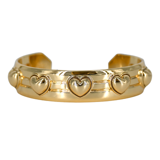 JANE WIN | LOVE Set In Stone Heart Cuff