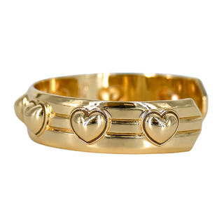 JANE WIN | LOVE Set In Stone Heart Cuff