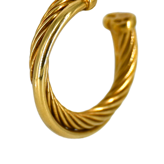 DAVID YURMAN | 18K Crossover Hoop Earrings