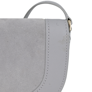 KATE SPADE | Luna Light Gray Crescent Crossbody Bag