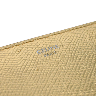 CELINE | Metallic Leather Zip-Around Wallet