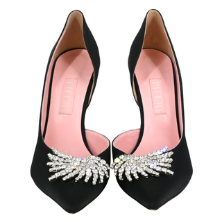 PIFERI | Ursula Crystal Wave Satin Pumps