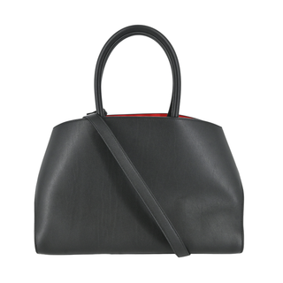 FERRAGAMO | Hug Bicolor Leather Top Handle Bag