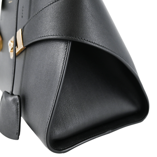 FERRAGAMO | Hug Bicolor Leather Top Handle Bag