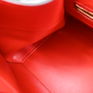 FERRAGAMO | Hug Bicolor Leather Top Handle Bag