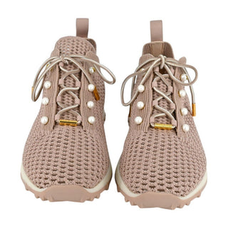 JIMMY CHOO | Macaron Crochet Knit Low-Top Sneakers