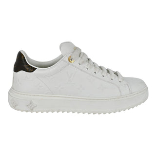 LOUIS VUITTON | Time Out Monogram Leather Sneakers