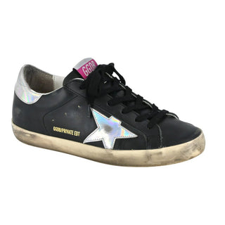 GOLDEN GOOSE | Black Leather Super-Star Sneakers