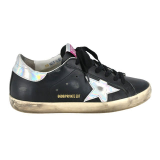 GOLDEN GOOSE | Black Leather Super-Star Sneakers