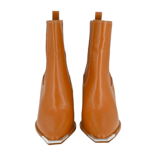 SCHUTZ | Springsteen Caramel Leather Booties