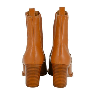 SCHUTZ | Springsteen Caramel Leather Booties