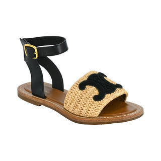 CELINE | Lympia Triomphe Raffia Sandals