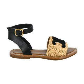 CELINE | Lympia Triomphe Raffia Sandals