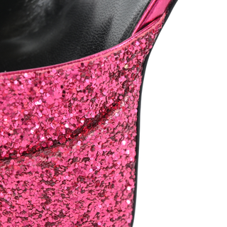 PARIS TEXAS | Dalilah Magenta Glitter Platform Pumps