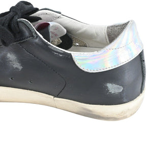 GOLDEN GOOSE | Black Leather Super-Star Sneakers