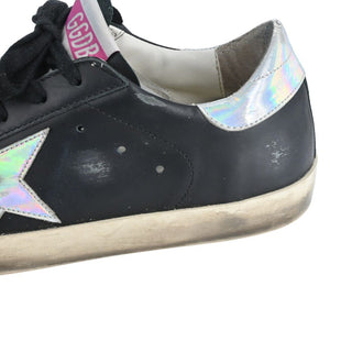 GOLDEN GOOSE | Black Leather Super-Star Sneakers