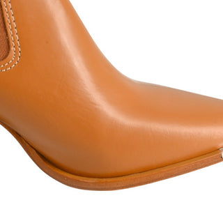 SCHUTZ | Springsteen Caramel Leather Booties